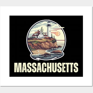 Massachusetts State USA Posters and Art
